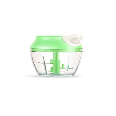 Imagem de Processador triturador de alimentos manual com 3 lâminas (VERDE)