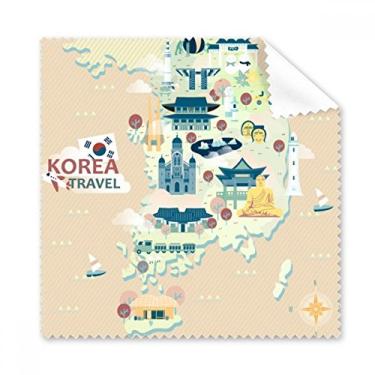 Imagem de Travelling in Korea Pano de limpeza moderno, pano de limpeza, 5 peças