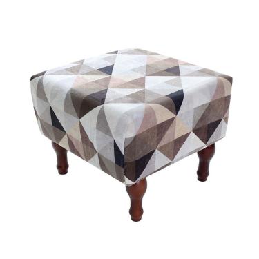 Imagem de Puff Banqueta com Espuma 40x40cm Decorativo Quadrado Pés Madeira