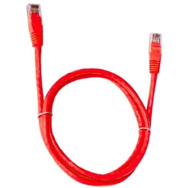 Imagem de Cabo de Rede UTP (Patch Cord) RJ45 Cat 6 - 5 metros - Vermelho - Plus Cable PC-ETH6U50RD