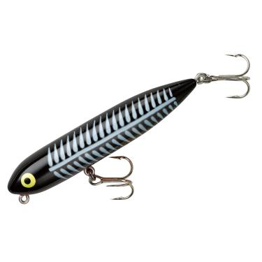 Imagem de Heddon Isca de pesca Zara Spook Topwater - Isca lendária para passear com o cachorro, Black Shore Minnow, Zara Puppy (1/113.4 g), 7 cm