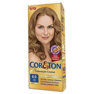 Imagem de Niely Kit Tintura Cor & Ton 8.0 Louro Claro 180 G