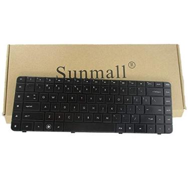 Imagem de SUNMALL Teclado de substituição com cabo de fita compatível com HP Compaq Presario CQ62 G62 G56 CQ56 Series compatível com número de peça 595199-001 613386-001 6098 Cq56-100 G56-100 G62-340US Layout