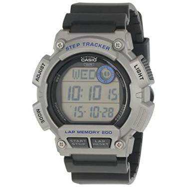 Imagem de Casio Relógio masculino WS-2100H-1A2VDF pulseira digital de resina prata