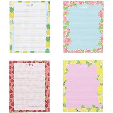 Imagem de Para fazer a lista de blocos de notas com design de frutas (50 folhas, pacote com 4)