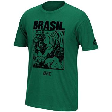 Imagem de Reebok UFC Men's Green Brazil T-Shirt CT1765 (Medium)