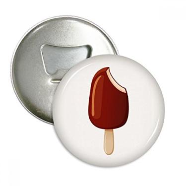 Imagem de Emblema multifuncional para abrir garrafas de sorvete de chocolate crocante com ímã de geladeira