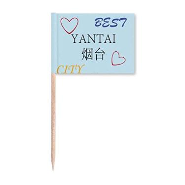 Imagem de Placa Art Déco de China Port City presente moda palito de dente bandeiras marcadoras decoração de festa