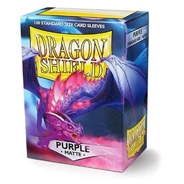 Imagem de Dragon Shield Matte Purple Standard Size 100 ct Card Sleeves Individual Pack