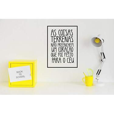 Imagem de Adesivo Para Parede Frase Criativa Amor Tamanho 50x38cm
