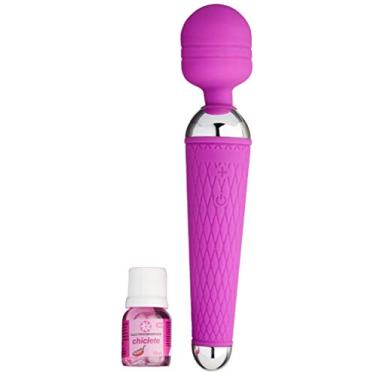 Imagem de Massageador Corporal para Mulheres Homens Relaxamento Dores Musculares Coluna Pernas Pés Varinha Magica Varinha Mágica 6000 Rpm Potente Top Muscular Tensão Massagem Silencioso Silicone Medicinal Aveludado (Roxo)