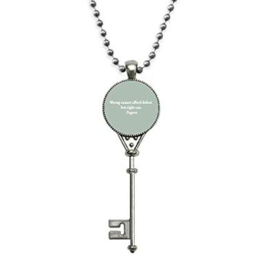 Imagem de OFFbb-USA Colar vintage Qoutes com pingente de falha no rosto direito errado com frases de cura