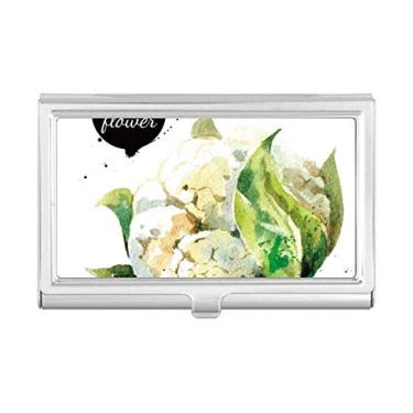 Imagem de Porta-cartões de visita em aquarela com sabor de vegetais e couve-flor