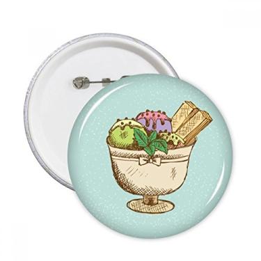 Imagem de Copo de biscoito de folhas, bola de sorvete, pinos redondos, emblema, decoração de roupas, 5 peças, presente