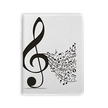 Imagem de Caderno de notas musicais da Flappg, capa de goma de agudos