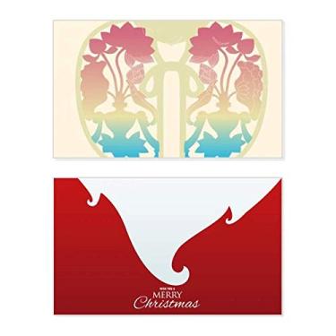 Imagem de Pintura colorida flor amarela feriado Feliz Natal Cartão de parabéns Mensagem de Natal Letra de Natal