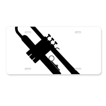 Imagem de DIYthinker Placa de licença com sons de vitalidade de música clássica, placa de licença de aço inoxidável