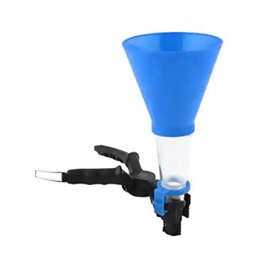 Imagem de Generic Funil de óleo do motor do carro adaptador de funil de óleo braçadeira retrátil ajustável em 1 funil de combustível funil de óleo para, Azul