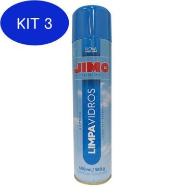 Imagem de Kit 3 Jimo Limpa Vidros Spray 400ml