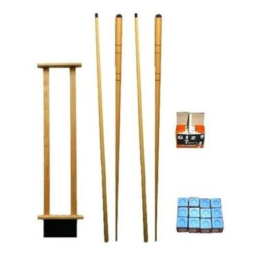 Imagem de Kit Taqueira Lousa + 4 Tacos 1,45m + 1 Cx Giz Azul + Cx Giz Branco