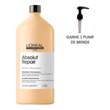 Imagem de Shampoo Loreal Absolut Repair 1500ml Com Válvula Pumo
