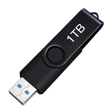 Imagem de Unidade USB de 1 TB de alta velocidade, 1 TB com chaveiro, pen drive portátil – Cartão de memória de grande capacidade 1 TB para PC/laptop, 1 Terabyte Data Storage USB Stick 1 TB: Flash Drive de armazenamento USB 1000 GB