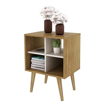 Imagem de Mesa de Cabeceira/apoio Multimóveis Cr35015 Natural/off White