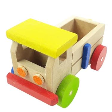 Imagem de Carroceria Pequena Caminhão Madeira Educativo Brinquedo Pedagógico