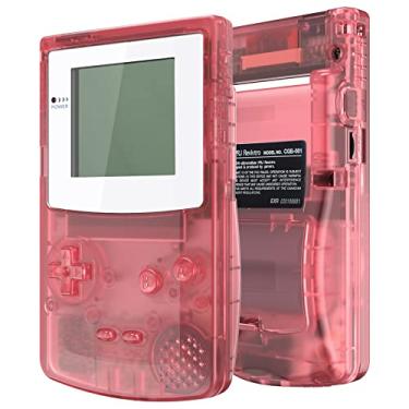 Imagem de Capa de reposição para IPS, pronta para eXtremeRate, rosa cereja, capa completa e botões para Gameboy Color – Adequado para GBC OSD IPS e IPS regular e LCD padrão – Console e tela IPS não incluídos