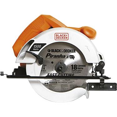 Imagem de Black Decker Serra Circular 184mm, Potência de 1500W, com Guia de Corte e Lâmina de 18 Dentes, Modelo CS1024, 220V