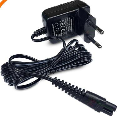 Imagem de Carregador Kemei Aparador Cabelo Elétrico Bivolt Fonte Cor Preto Voltagem 110v/220v