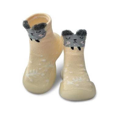 Imagem de Dookeh Sapatos de bebê meninos meninas sapatos de primeira caminhada antiderrapante sola macia tênis infantil infantil babygirl meia sapatos, 5 - rosa claro, 2-2.5 Anos