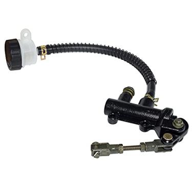 Imagem de RCRBT Bomba hidráulica de cilindro mestre de freio traseiro para motocicleta ATV Dirt Bike compatível com Kawasaki Ninja ZX6 ZX7