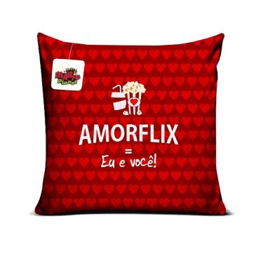 Imagem de Almofada 40x40 Amorflix Presente Dia dos Namorados