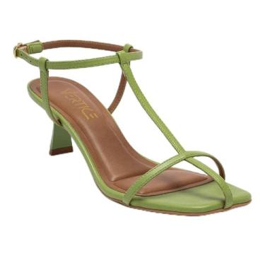 Imagem de Sandalia Feminina Salto Fino Medio Tornozeleira 39
