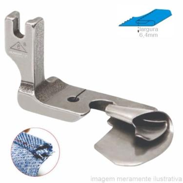 Imagem de Calcador Para Costura Reta Industrial Com Aparelho De Bainha, Barra - 6,4Mm