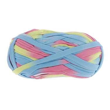 Imagem de Fio de poliéster grosso de 100 g para cobertores de tricô e crochê | Fio de tecido macio para pele delicada e boa elasticidade | Fio de lã gigante multicolorido para - 42
