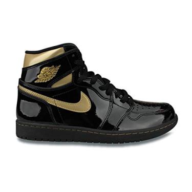 Imagem de Air Jordan 1 Retro High Og masculino 555088-032 tamanho, Preto/preto-metálico dourado, 11.5
