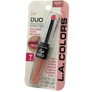 Imagem de LA Colours Lip Gloss & Lipstick Duo, Moisturises lips with natural colour & high Shine, BLC822 Twinkle