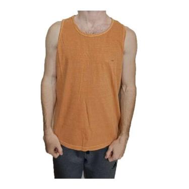 Imagem de Regata Hot Buttered Estonada Masculino - Amarelo - GG-Masculino