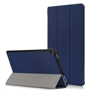 Imagem de Kepuch Couro-PU Capas Bolsas Estojos para Fire HD 10 2017/2019 9th - Azul