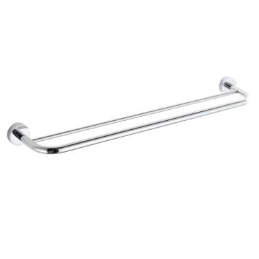 Imagem de Toalheiro Duplo Banheiro Porta Toalhas de Banho - Cromado