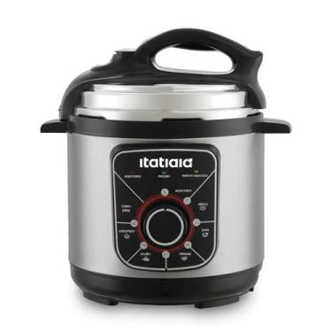 Imagem de Panela de Pressão  Elétrica 3 Litros Itatiaia 127 V Inox, 110V, Preto 