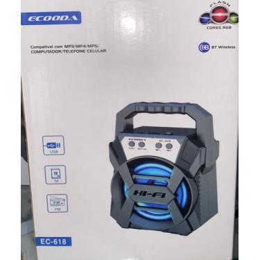 Imagem de Caixa Alto Falante Portátil Com Usb / Fm E Bluetooth Sem Fio Caixinha 
