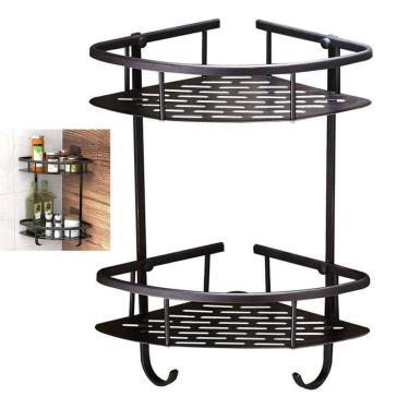 Imagem de Suporte Prateleira de Canto Shampoo Sabonete Condicionador Banheiro Box Resistente Multiuso Organizaçao