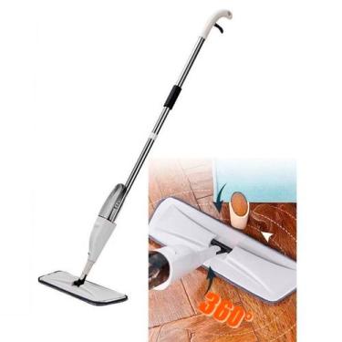Imagem de Mop Spray Gatilho Giratório para Limpeza Rápida Microfibra Pisos - BEL