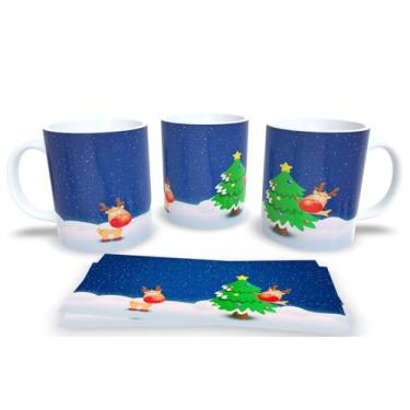 Imagem de Canecas de Porcelana Branca Personalizadas Arvore de Natal 2 (Mod.31)