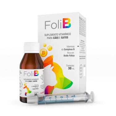 Imagem de Suplemento Avert Foli B para Cães e Gatos 30 ml - Avert Saúde Animal
