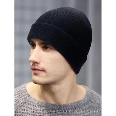 Imagem de Touca Gorro de Lã Forrado Preto Unissex - Rei Look