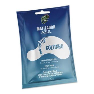 Imagem de Matizador Azul Golfinho Efeito Prata Kamaleão Color 100g